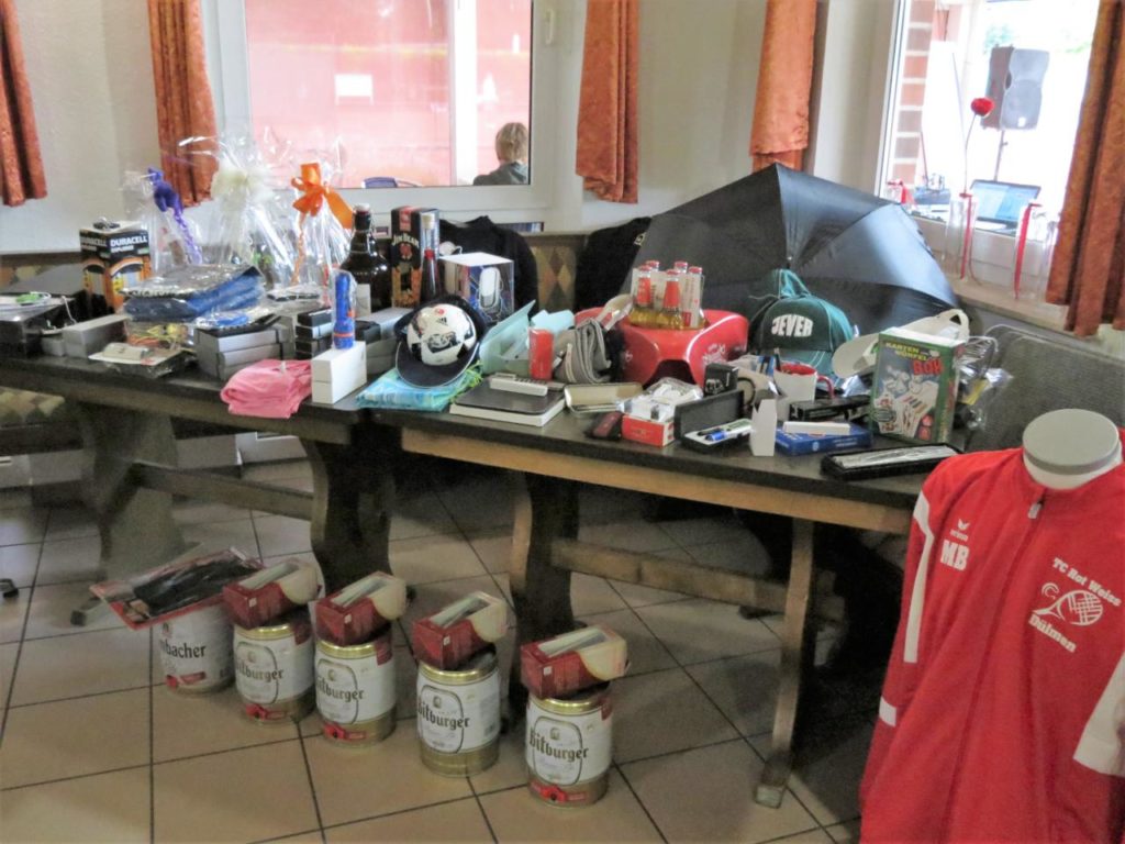 TOGEVAL Tombola-Box Aus Aluminium - 25 Cm, Rot, Für Veranstaltungen, Spenden & Lotterien